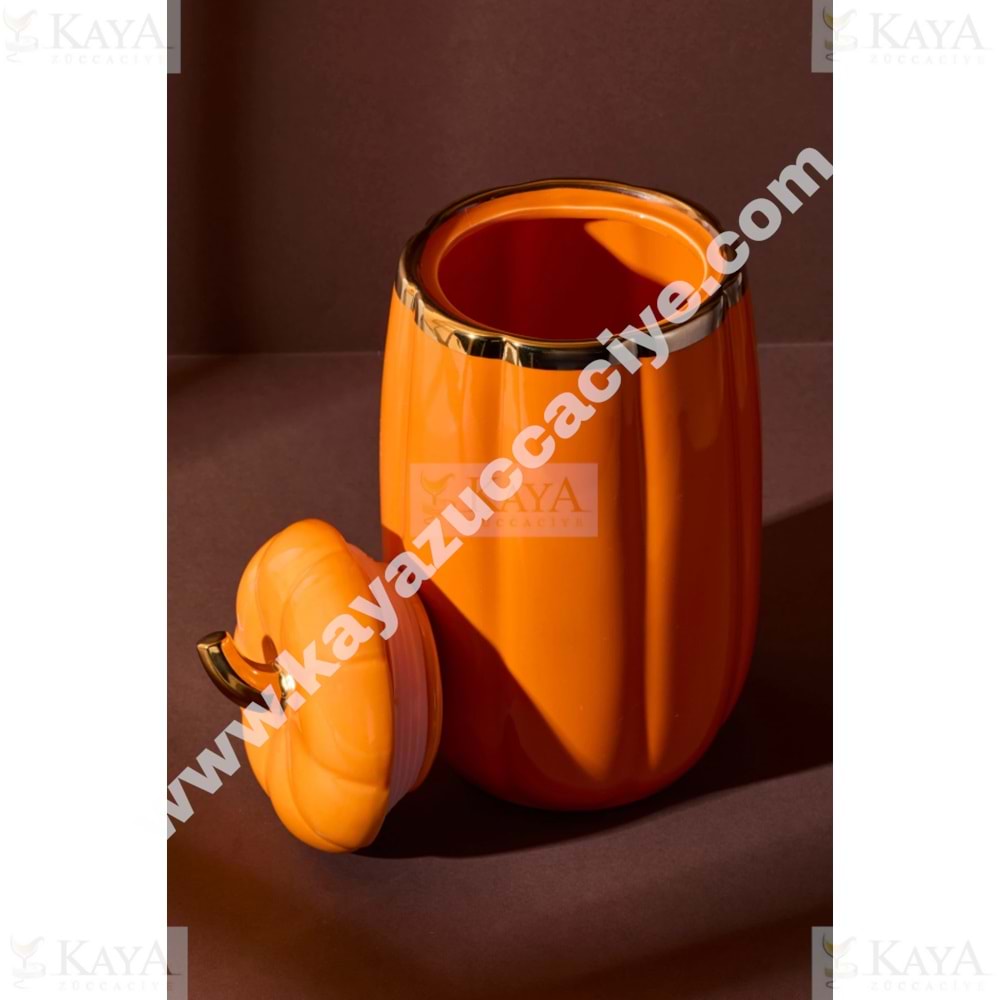 PEROTTİ PORSELEN BALKABAK KAPAKLI KAVANOZ 23 CM LARGE 1*8