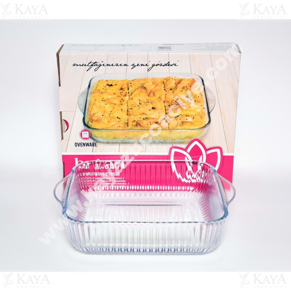 BRART TEPSİ BÜYÜK KARE OPTİKLİ TEPSİ 27 CM 1*6