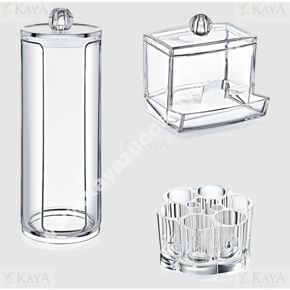 BEE HOME ORGANİZER KRİSTAL DÜZENLEYİCİ 3 LÜ SET 1*12