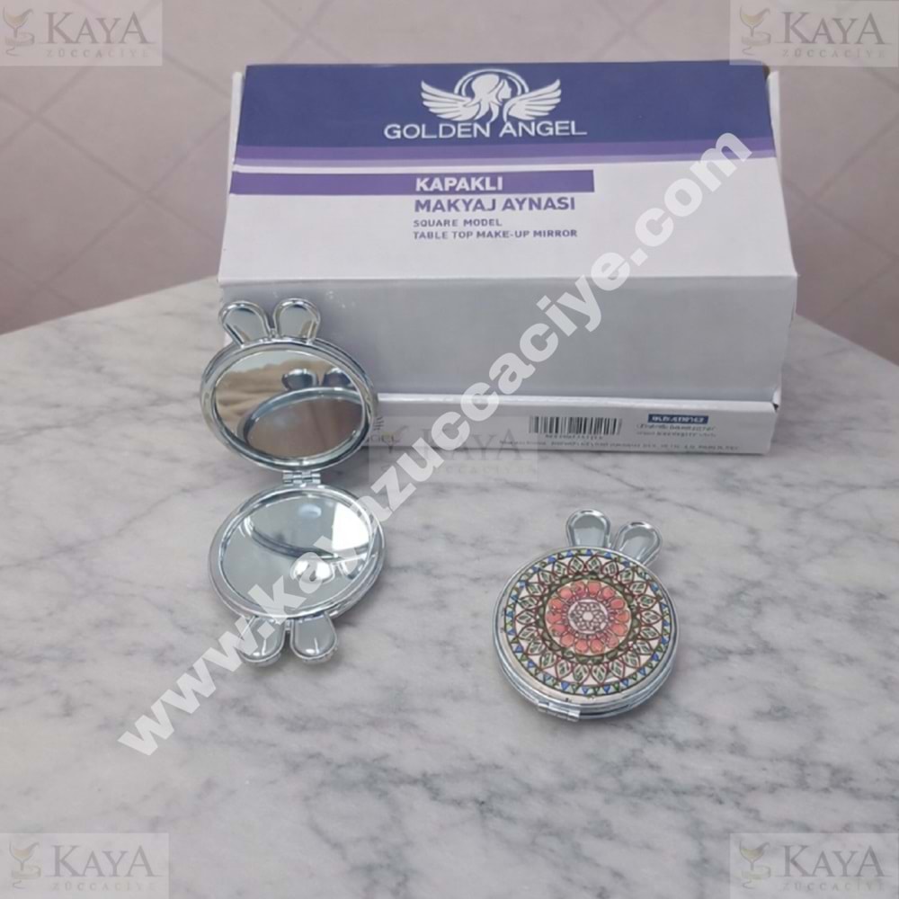 BZD GOLDEN ANGEL CEP AYNASI TAŞLI YUVARLAK KULAKLI 1*12