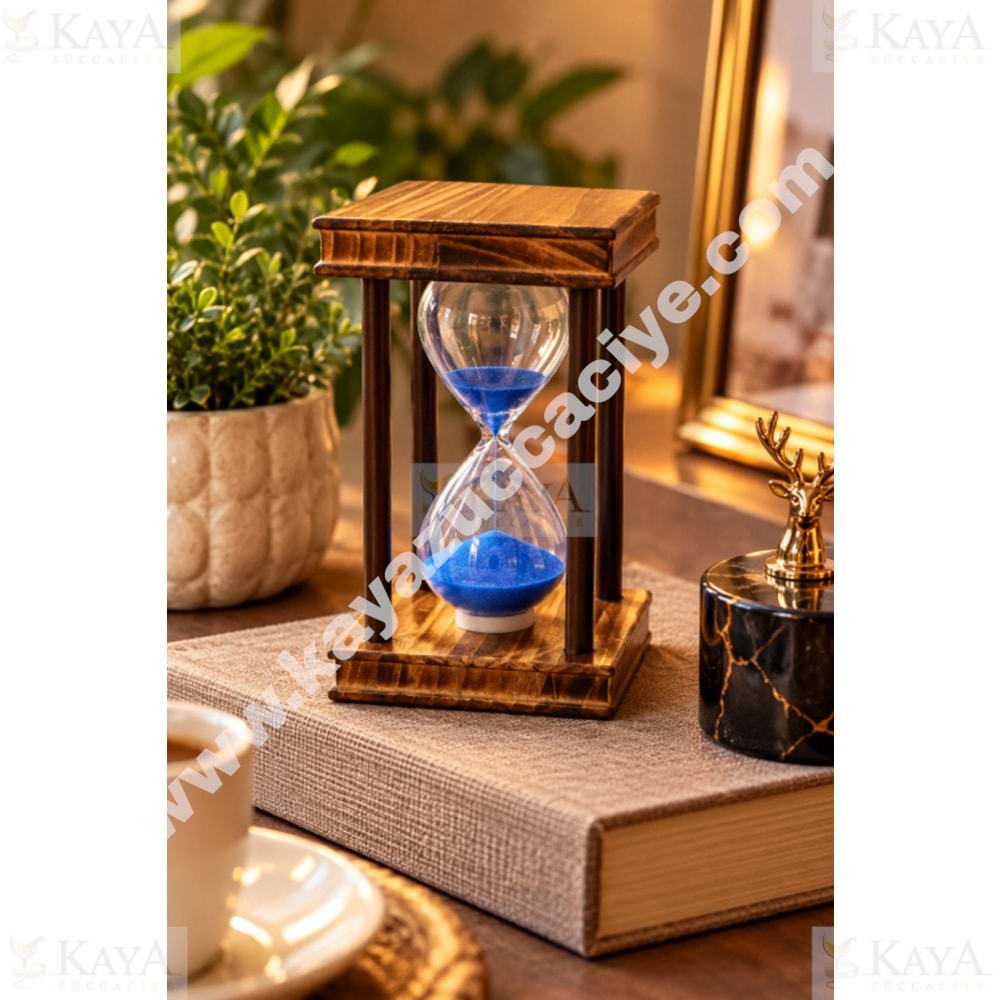 DH AHŞAP KUM SAATİ DEKORATİF 16 CM 1*42