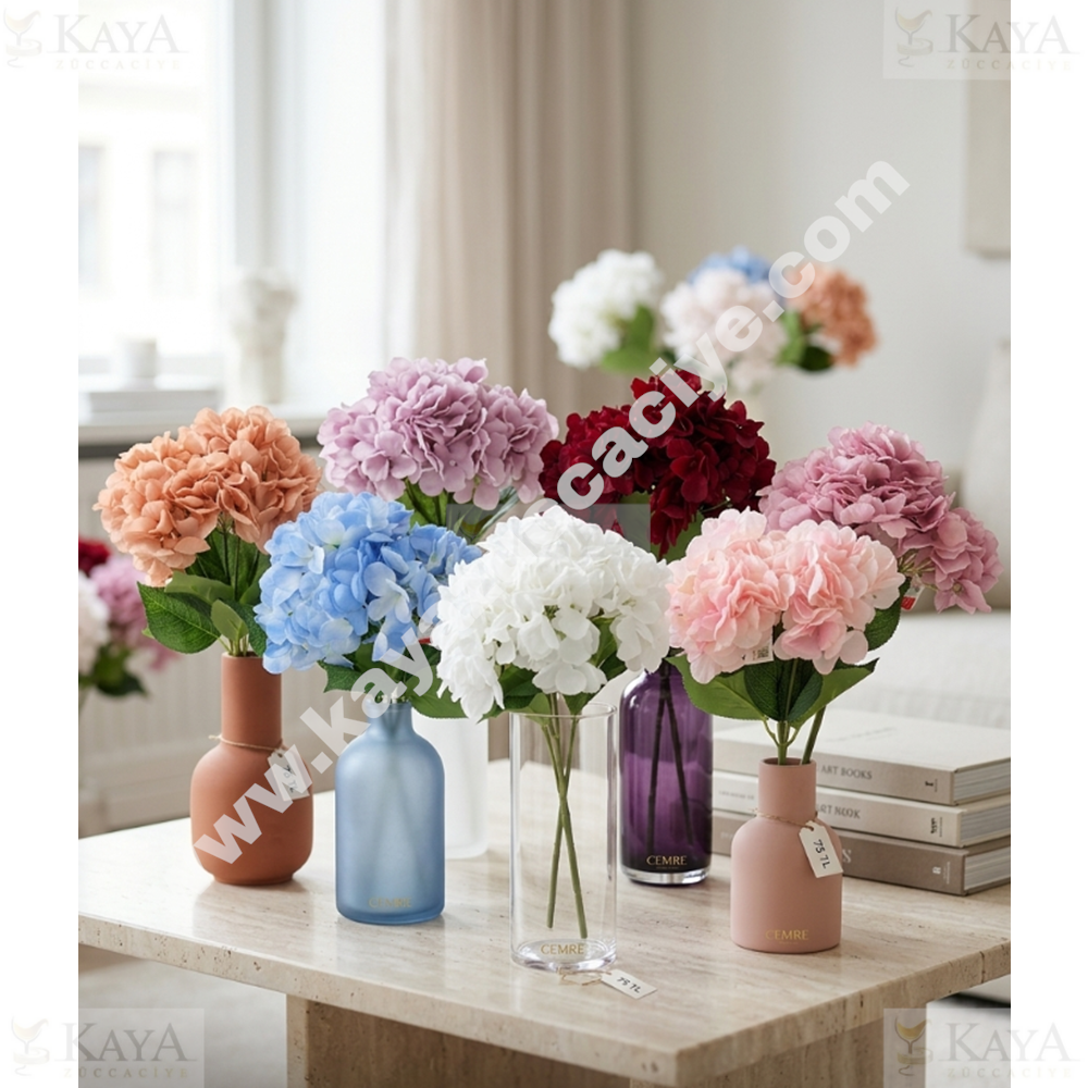 MTR YAPAY ÇİÇEK ORTANCA DEMET ÇİÇEK 1*40