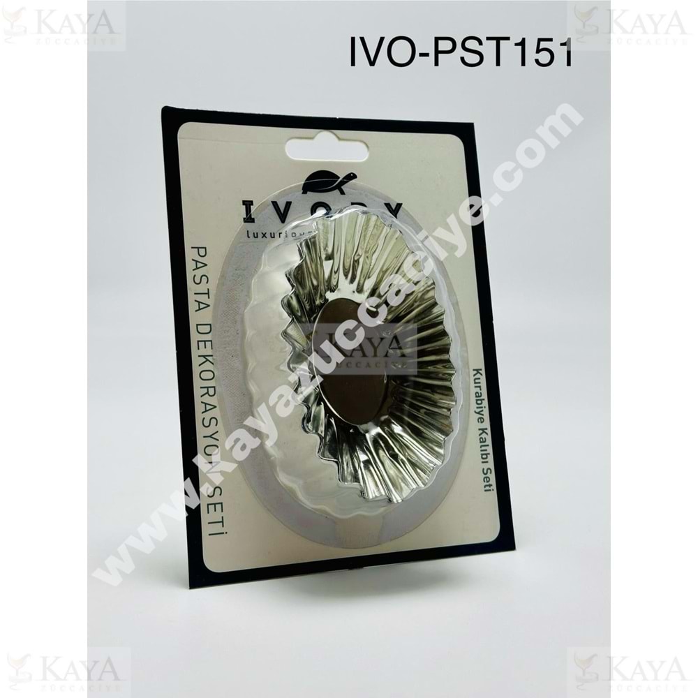 BZD IVORY KEK KURABİYE KALIBI METAL 3 LÜ TART KALIBI 7 CM 1*144