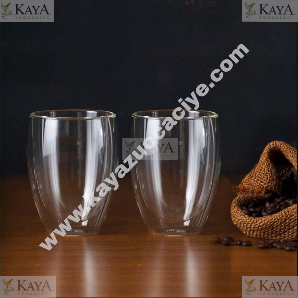 PAŞABAHÇE CAM KUPA KULPSUZ CİDARLI 400 CC BOROSİLİKAT 1*24