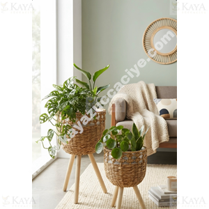 MTR HASIR SEPET AYAKLI 2 Lİ YUVARLAK 23x21-21x18 CM 1*12