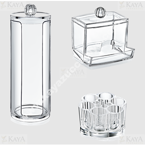 BEE HOME ORGANİZER KRİSTAL DÜZENLEYİCİ 3 LÜ SET 1*12