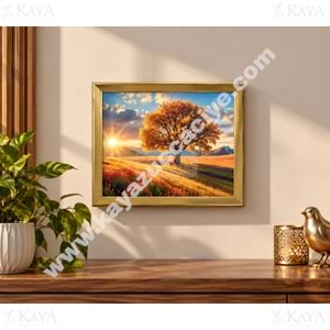 ALP TABLO KABARTMA ÇİÇEK DESEN TABLO KARE 1*48 31x26 CM