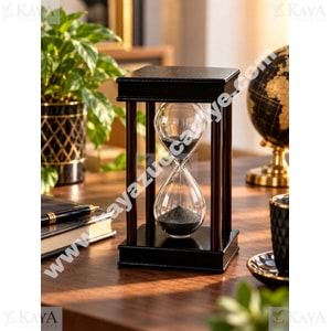 DH AHŞAP KUM SAATİ DEKORATİF 18 CM 1*48