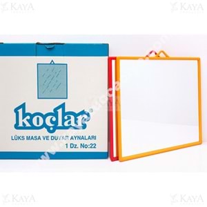 KOÇLAR AYNA KÖŞELİ DUVAR AYNASI 19x21 CM NO:22 1*12