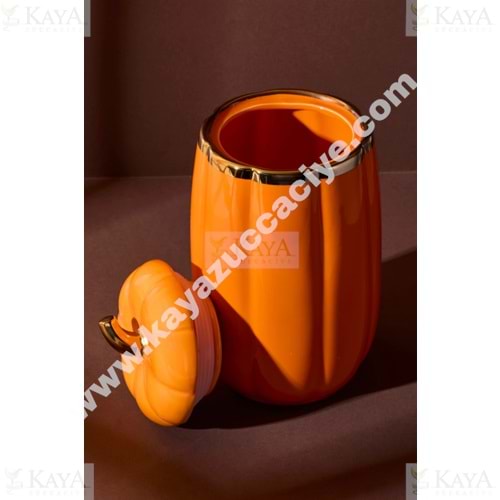 PEROTTİ PORSELEN BALKABAK KAPAKLI KAVANOZ 23 CM LARGE 1*8