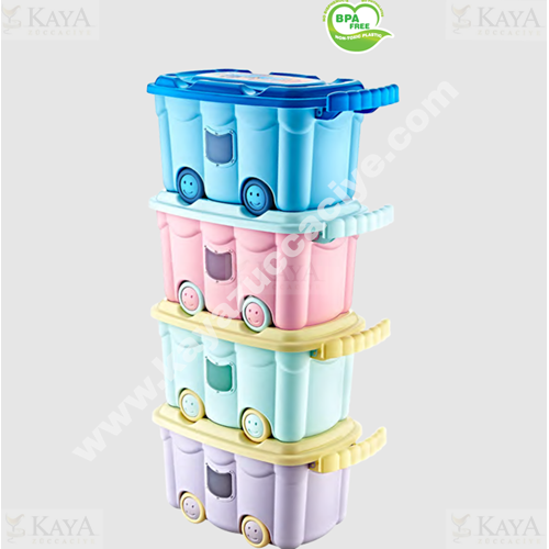 BEE HOME SAKLAMA KABI OYUNCAK KUTUSU TEKERLİ 50 LT 1*4