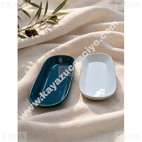 ASEL SERAMİK SUNUMLUK ÇEREZLİK ZEYTİNLİK 8,5x17,5 CM 1*75