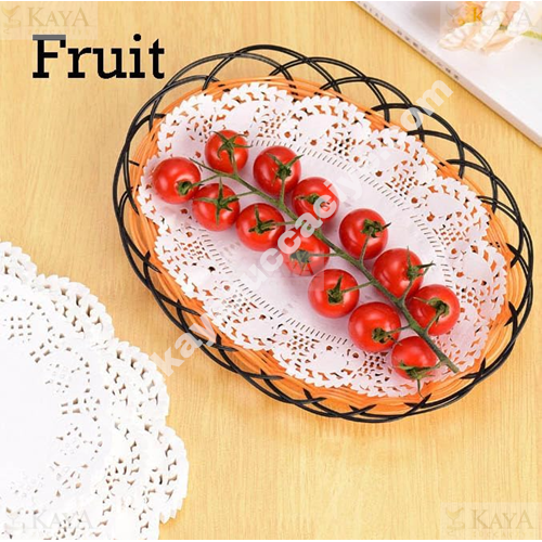BZD IVORY DANTEL SUNUMLUK OVAL 21x32 CM 36 LI 1*12