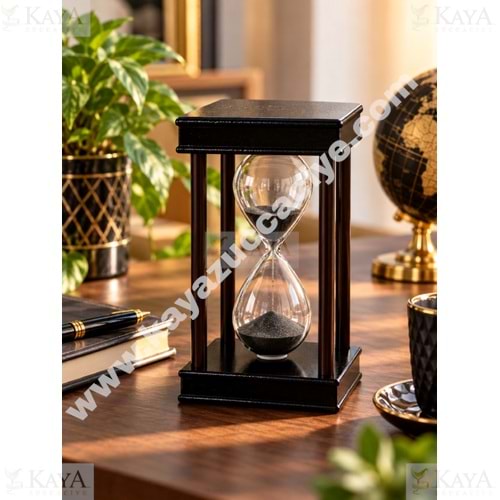 DH AHŞAP KUM SAATİ DEKORATİF 18 CM 1*48