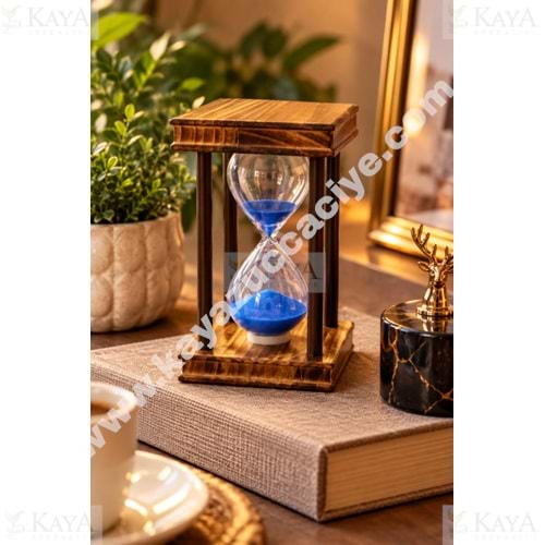 DH AHŞAP KUM SAATİ DEKORATİF 16 CM 1*42