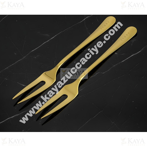 BZD IVORY ÇELİK SERVİS GOLD ÇATAL 27 CM 1*24