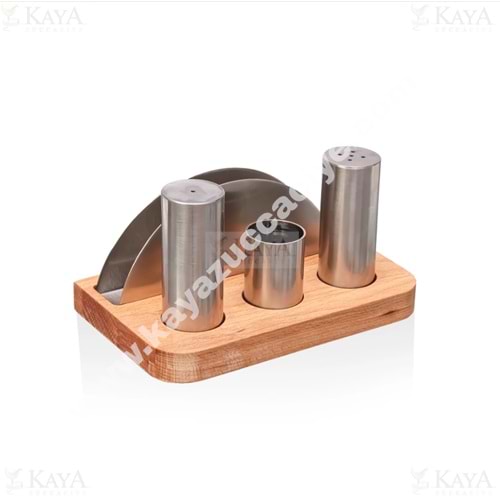 KISMET METAL BAHARATLIKLI VE TUZLUK PEÇETELİKLİ TAKIMI 4 LÜ