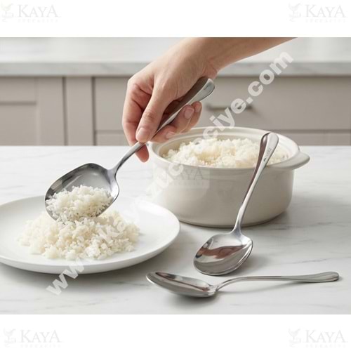 BZD IVORY METAL SERVİS KAŞIĞI BÜYÜK 26 CM 1*12
