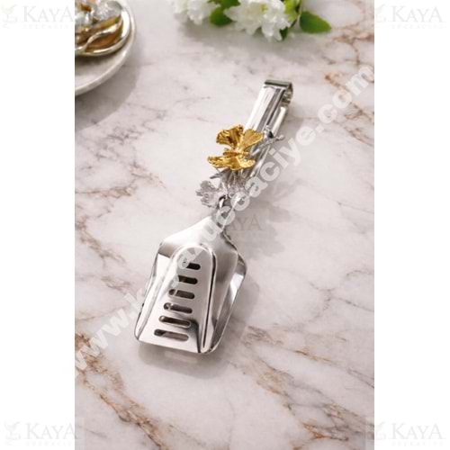 BZD IVORY SUNUM MAŞASI GÜMÜŞ KELEBEK FİGÜRLÜ 1*60