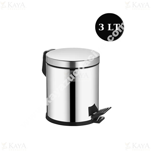MİKRO ÇÖP KOVASI METAL PEDALLI 3 LT 1*8