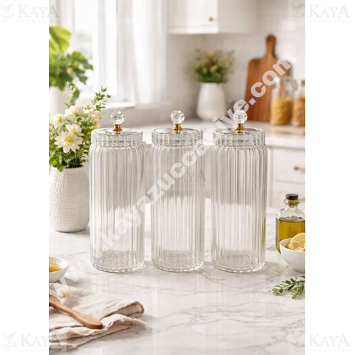 MLN CAM KAVANOZ KRİSTAL KAPAKLI 1500 ML 1*12