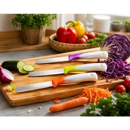 MLN SOLİNGEN SEBZE BIÇAĞI DELİKLİ RENKLİ SAP 1*150