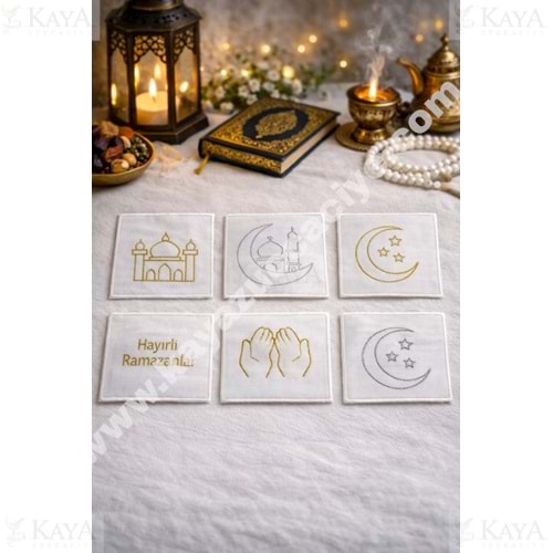 İNCİ RND SUNUM PEÇETESİ RAMAZAN MOTİFLİ 6 LI 1*100