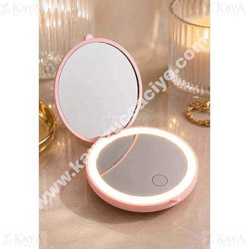 WSM CEP AYNASI LEDLİ YUVARLAK ŞARJ EDİLEBİLİR 1*120